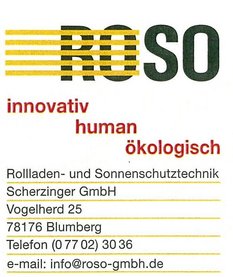 ROSO - GmbH Rolladen- u. Sonnenschutztechnik